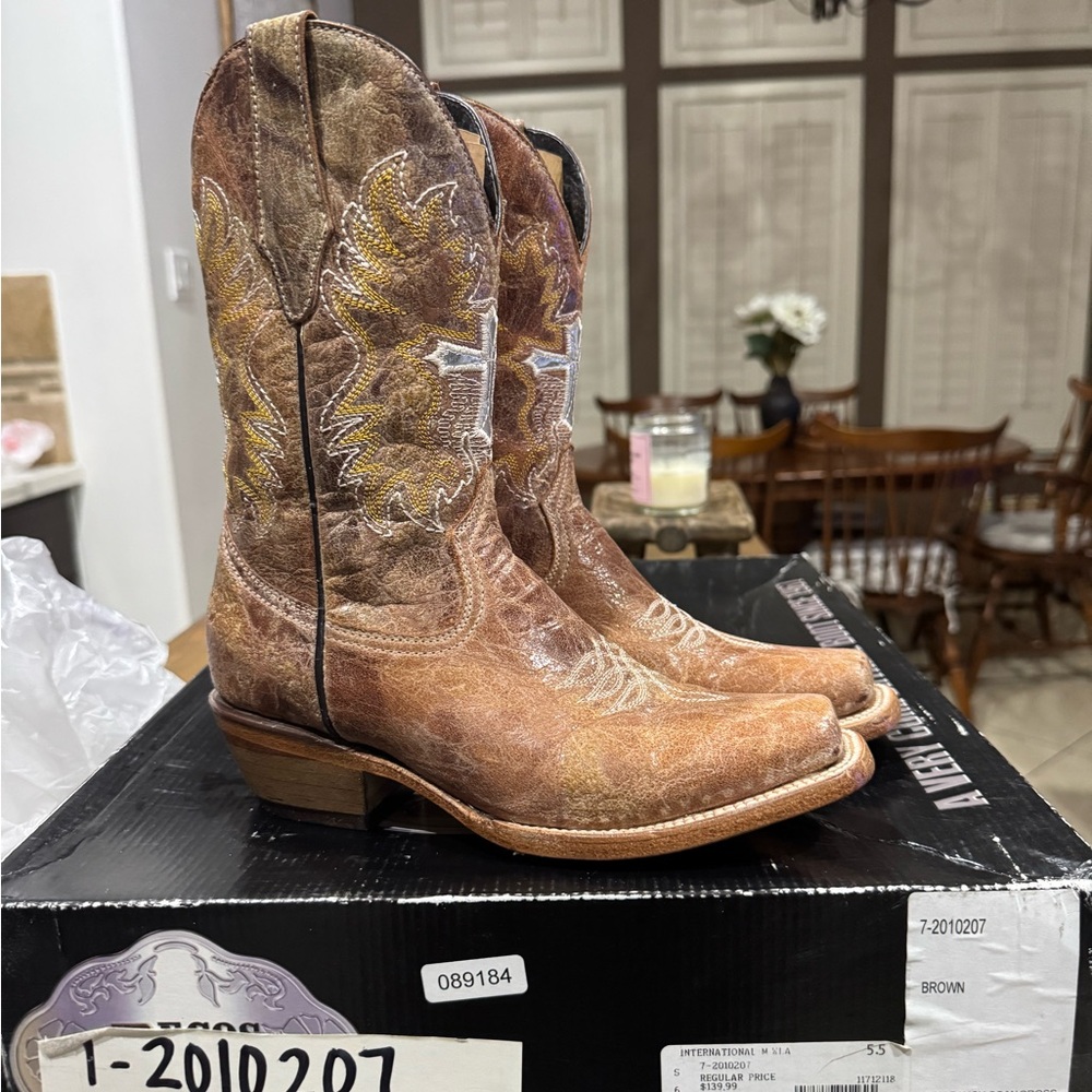 Women’s Pecos Bill Brown Western Boots